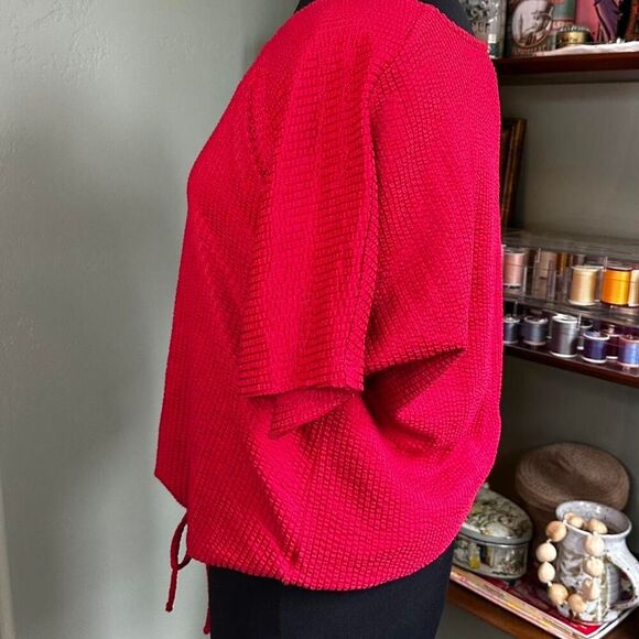 NWT Christopher & Banks Red Boxy Top M – Effortless Chic, 4th of July - Picture 3 of 7